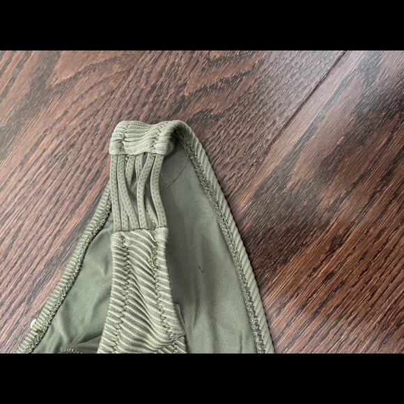Army green garage bathing suit bottoms - Picture 3 of 3